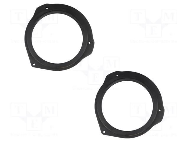 Spacer ring; MDF; 165mm; Mercedes; impregnated; 2pcs. BASSER D.MDF.MERCEDES08