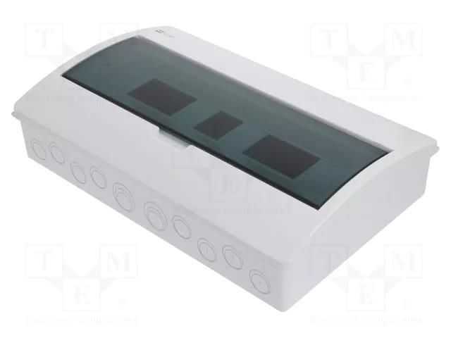 Enclosure: for modular components; IP40; white; No.of mod: 18 ELEKTRO-PLAST NASIELSK EPN-2404-01