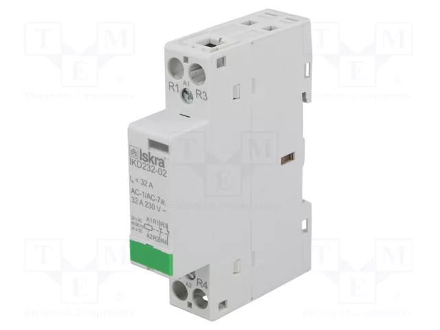Contactor: 2-pole installation; 32A; 24VAC,24VDC; NC x2; IKD ISKRA IKD232-02/24V