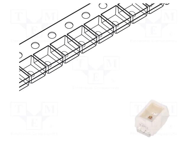 LED; red; SMD; 2014,Mini PLCC2; 1.91lm; 560÷710mcd; 1.9÷2.5VDC ams OSRAM LS-M67F-S2U2-1