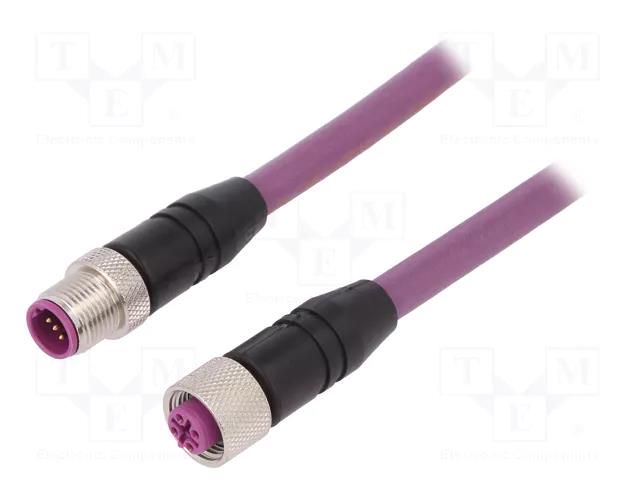 Cable: for sensors/automation; PIN: 5; 3m; plug; 50VAC; 4A; -25÷80°C LUMBERG AUTOMATION 0975254101/3M