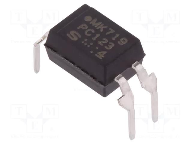 Optocoupler; THT; Ch: 1; OUT: transistor; Uinsul: 5kV; Uce: 80V; DIP4 SHARP PC123X2YFZ1B