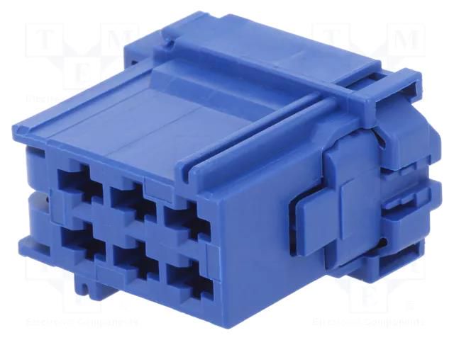 Connector: automotive; plug; female; MCP 2.8; PIN: 6; for cable TE Connectivity 8-968970-1