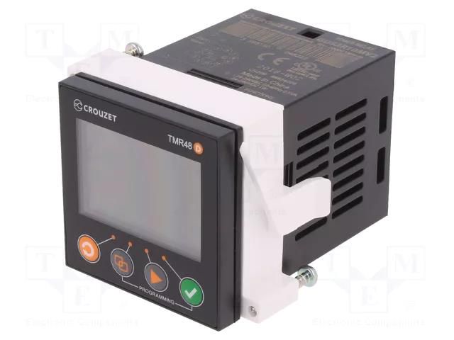 Timer; Range: 0,05s÷9999h; SPDT x2; 24÷240VAC; 24÷240VDC; TMR48D CROUZET GDS2R10MV2