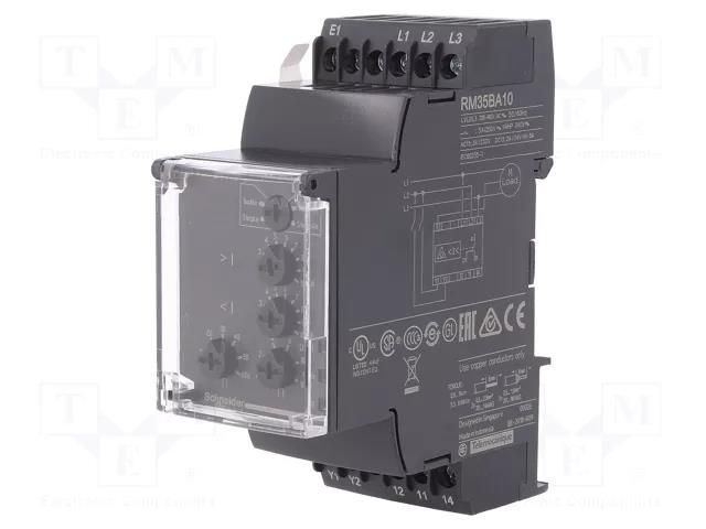 Monitoring relay; 230VAC; for pump; for DIN rail mounting; IP30 SCHNEIDER ELECTRIC RM35BA10
