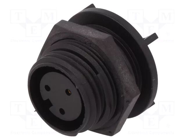 Connector: circular; socket; female; PIN: 3; 250V; Buccaneer 400 BULGIN PX0413/03S/PC