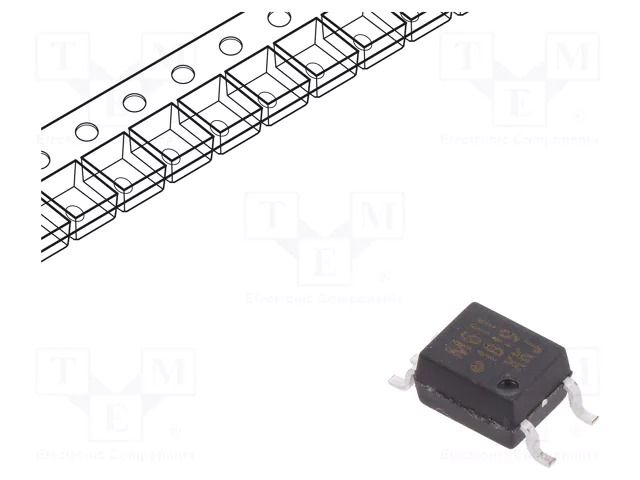 Optocoupler; SMD; Ch: 1; OUT: gate; 3.75kV; SO5; 15kV/μs BROADCOM (AVAGO) HCPL-M611-500E
