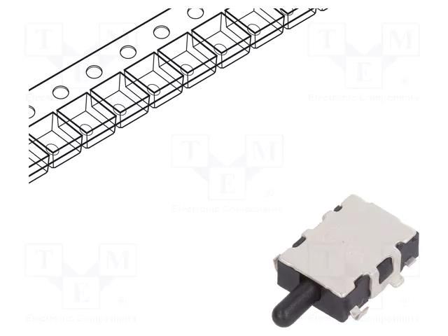 Switch: detecting; Pos: 2; SPST-NO; 0.1A/12VDC; Leads: for PCB; SMT C&K SDS001R