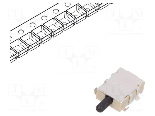 Switch: detecting; Pos: 2; SPST-NC; 0.1A/12VDC; Leads: for PCB; SMT C&K SDS002R