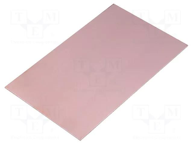 Laminate; aluminium; 1mm; L: 160mm; W: 100mm; Coating: copper SOLDER PEAK L100X160AL10/35