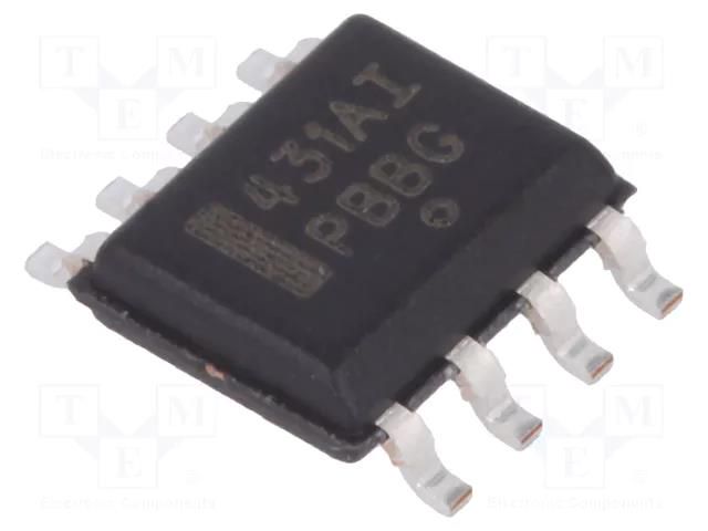 IC: voltage reference source; 2.495V; ±1%; SO8; tube; 100mA ONSEMI TL431AIDG