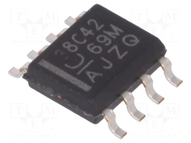 IC: PMIC; PWM controller; 0.2A; 1MHz; Ch: 1; SO8; flyback; 14.5÷18V TEXAS INSTRUMENTS UCC38C42DG4