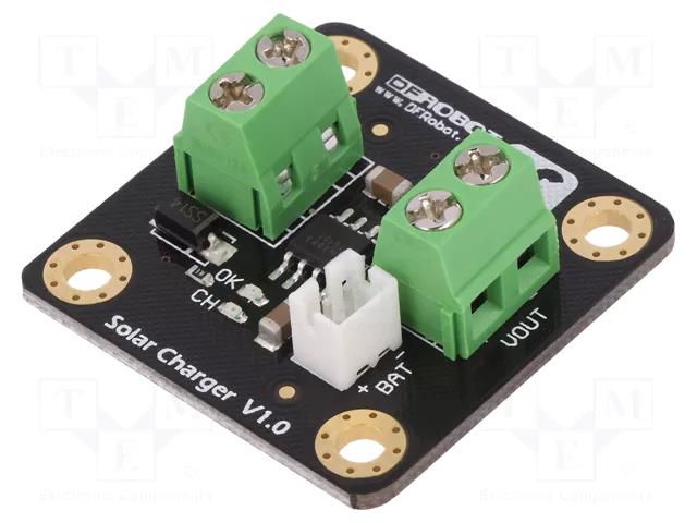 Solar charger; 4.4÷6VDC; 500mA; 4.2V; 33x33x12mm DFROBOT DF-DFR0264