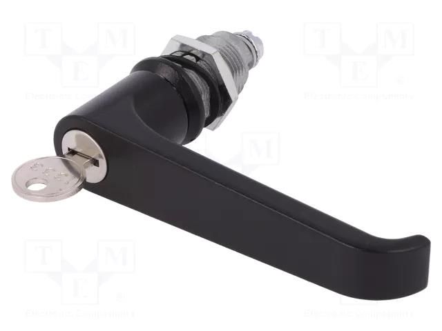 Lock; zinc and aluminium alloy; 30mm; black finish RST ROZTOCZE 2.L30.002-30