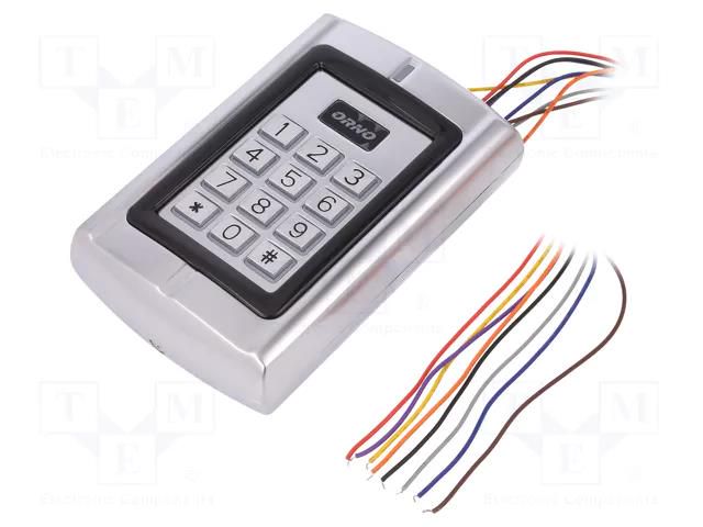 RFID combination lock; wall mount; 12VDC; IP44; -40÷60°C; 0÷99s ORNO OR-ZS-802