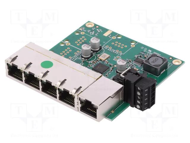 Switch Ethernet; unmanaged; Number of ports: 5; 5÷30VDC; RJ45; SW BRAINBOXES SW-105