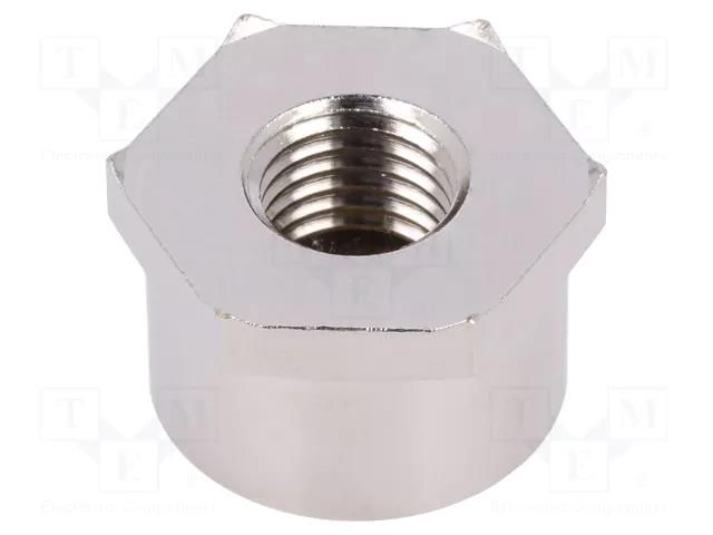 Nut; with earthing; M12; brass; nickel; 24mm; -70÷200°C; Pitch: 1.5 LAPP LP-54110839