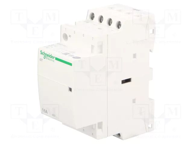 Contactor: 4-pole installation; 16A; 24VAC; NO x4; IP20; ICT; 500V SCHNEIDER ELECTRIC A9C22114