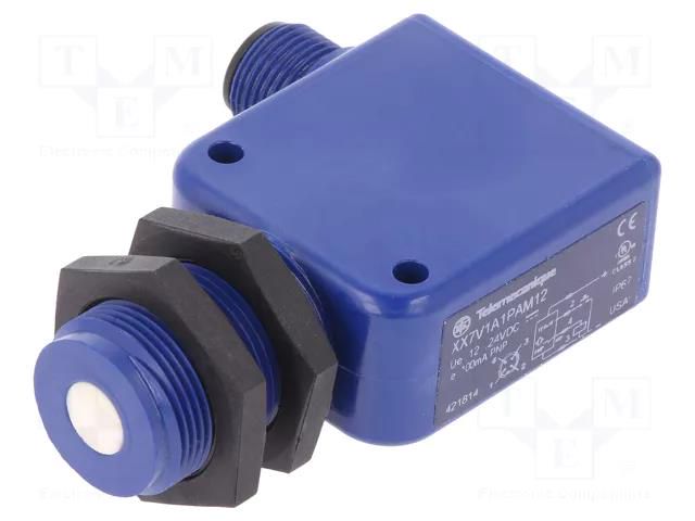 Sensor: ultrasonic; angular; Range: 0÷0.5m; PNP / NO; Housing: M18 TELEMECANIQUE SENSORS XX7V1A1PAM12