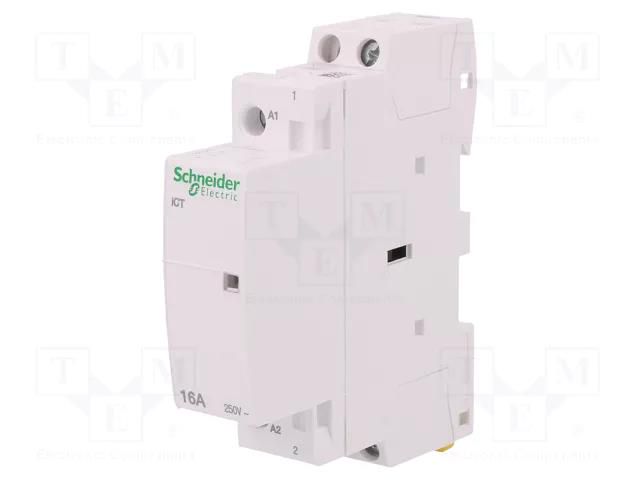 Contactor: 1-pole installation; 16A; 24VAC; NO; IP20; ICT; -5÷60°C SCHNEIDER ELECTRIC A9C22111