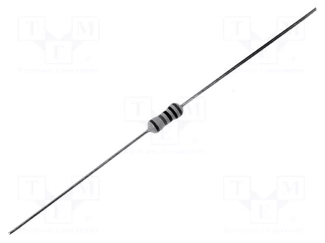Resistor: metal film; THT; 2.2Ω; 0.6W; ±1%; Ø0.55x28mm; Ø2.4x6.3mm YAGEO MF0207FTE-2R2