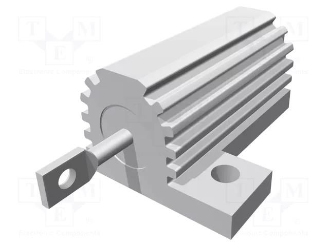 Resistor: wire-wound; with heatsink; screw; 220Ω; 25W; ±5% TE Connectivity AX25WR-220R
