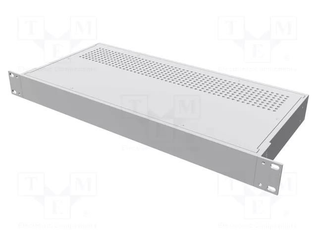 Enclosure: rack mounting; Standard: 19"; 1U; Z: 44mm; X: 422mm; rack HAMMOND HM-RM1U1908VBK