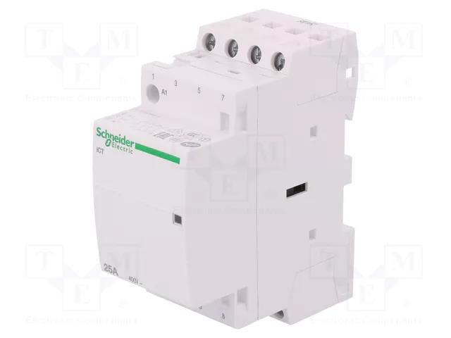 Contactor: 4-pole installation; 25A; 24VAC; NC x4; IP20; ICT; 500V SCHNEIDER ELECTRIC A9C20137