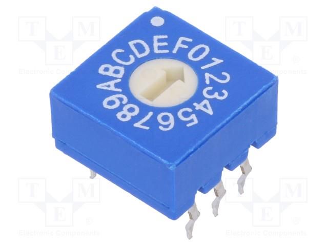 Encoding switch; HEX/BCD; Pos: 16; THT; Rcont max: 100mΩ; 4.9Ncm ECE ERD116RSZ