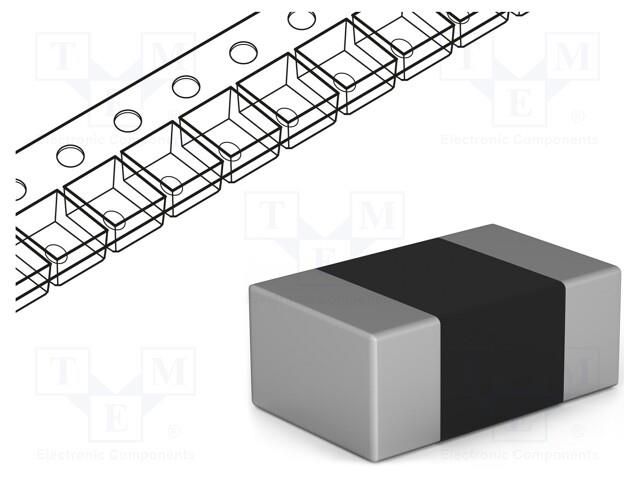 Capacitor: ceramic; MLCC; 10uF; 25V; X5R; ±10%; SMD; 0805; 180mm KYOCERA AVX 08053D106KAT2A