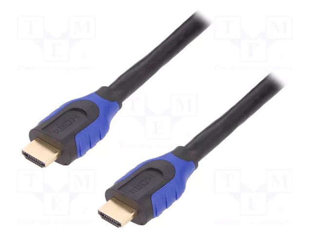 Cable; HDMI plug,both sides; HDMI 2.0; 10m; black LOGILINK CH0066