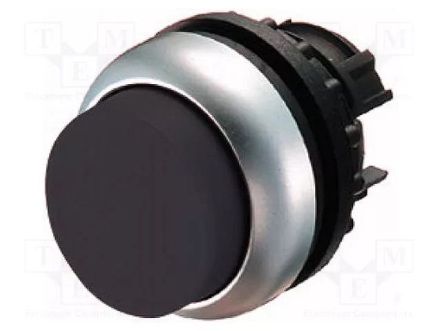 Switch: push-button; 22mm; Stabl.pos: 1; black; none; IP67; Pos: 2 EATON ELECTRIC M22-DH-S