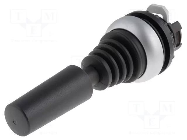 Switch: joystick; 22mm; Stabl.pos: 1; black; none; IP66; RMQ-Titan EATON ELECTRIC M22-WJ2V
