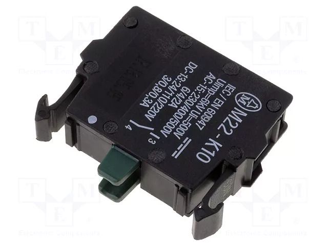 Contact block; 22mm; RMQ-Titan; front fixing; screw terminals EATON ELECTRIC M22-K10P