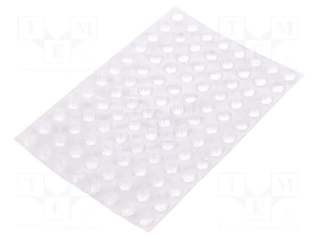 Self-adhesive foot; H: 3.8mm; transparent; polyurethane; Bumpon 3M SJ5306/CL