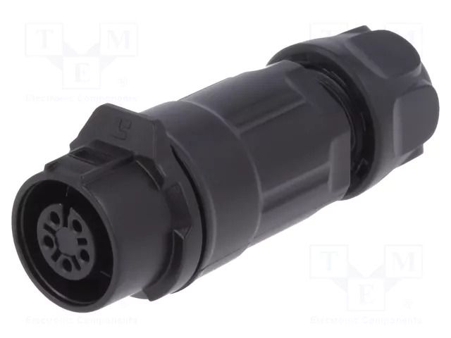 Connector: circular; plug; size 12; 02; female; PIN: 5; 125V; 5A; IP67 LUTRONIC 0260-05