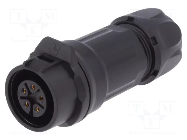 Connector: circular; plug; size 16; 02; female; PIN: 5; 400V; 5A; IP67 LUTRONIC 0261-05