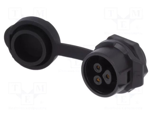 Connector: circular; socket; size 16; 02; female; PIN: 3; 400V; 10A LUTRONIC 0271-03