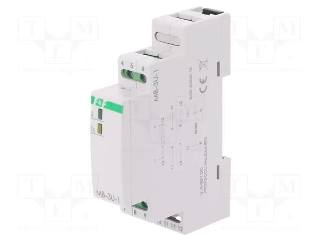 Converter: voltage; for DIN rail mounting; 0÷285VAC,0÷400VDC F&F MB-3U-1