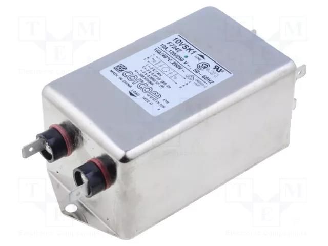 Filter: anti-interference; single-phase; 250VAC; Ioper.max: 10A TE Connectivity 10VSK1
