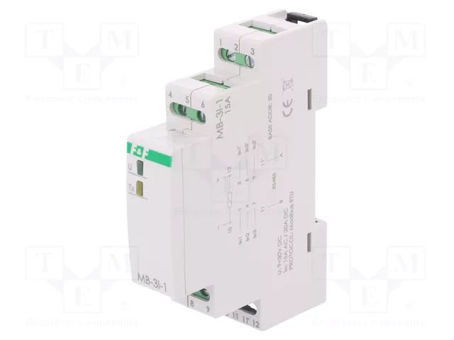 Converter: current; for DIN rail mounting; 0÷285VAC,0÷400VDC F&F MB-3I-1-15A
