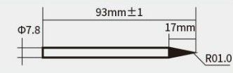 Antgalis 1mm SI-126B-100 lituokliui, Proskit 5SI-126T-8B