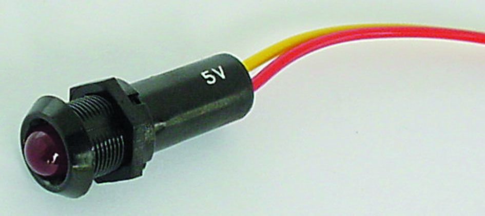 LED LAMP 5V RED - BLACK HOUSING 5VBR 5410329253813; 5410329253813