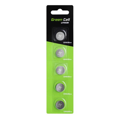 Green Cell Blister 10x Lithium Battery CR1620 3V 70mAh Button XCR03 5903317225348