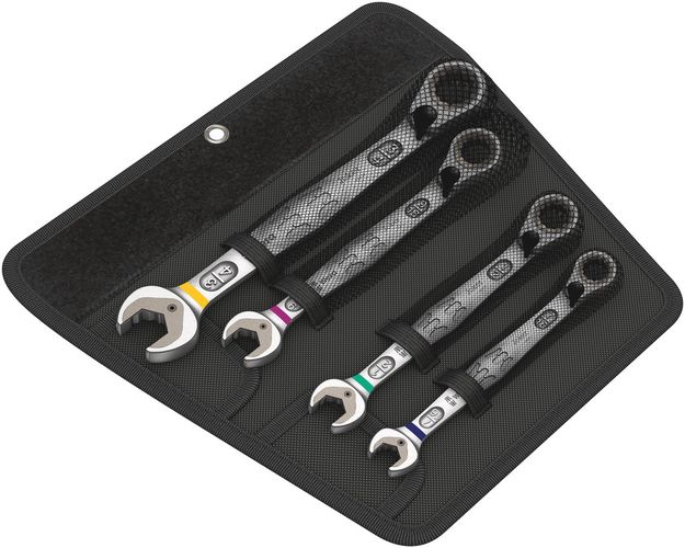 6001 Joker Switch 4 Imperial Set 1 Ratcheting combination wrenches set, Imperial, 1 x 7/16"x165.0; 1 x 1/2"x171; 1 x 9/16"x187; 1 x 3/4"x246; 1 x 50.0x120.0, Wera 05020092001