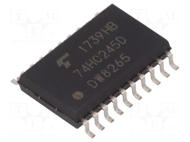 IC: digital; bus transceiver; Ch: 8; C²MOS; SMD; SO20; HC; 2÷6VDC TOSHIBA 74HC245DBJ