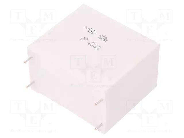 Capacitor: polypropylene; DC-Link; 130uF; THT; ESR: 2.4mΩ; C4AQ KEMET C4AQLBW6130A3NK