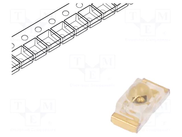 LED; yellow; SMD; 0603; 280÷450mcd; 2÷2.5VDC; 1.6x0.8x0.95mm; 60° KINGBRIGHT ELECTRONIC KPTD-1608SYCK