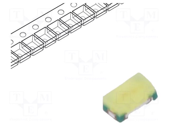 LED; white cold; SMD; 0402; 150÷530mcd; 140°; 5mA; 2.6÷3.3VDC REFOND RF-WU0402DS-DD-B