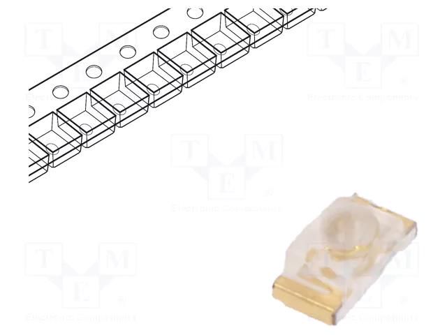 LED; blue; SMD; 0603; 80÷200mcd; 3.3÷4VDC; 1.6x0.8x0.95mm; 40°; 20mA KINGBRIGHT ELECTRONIC KPTD-1608QBC-D
